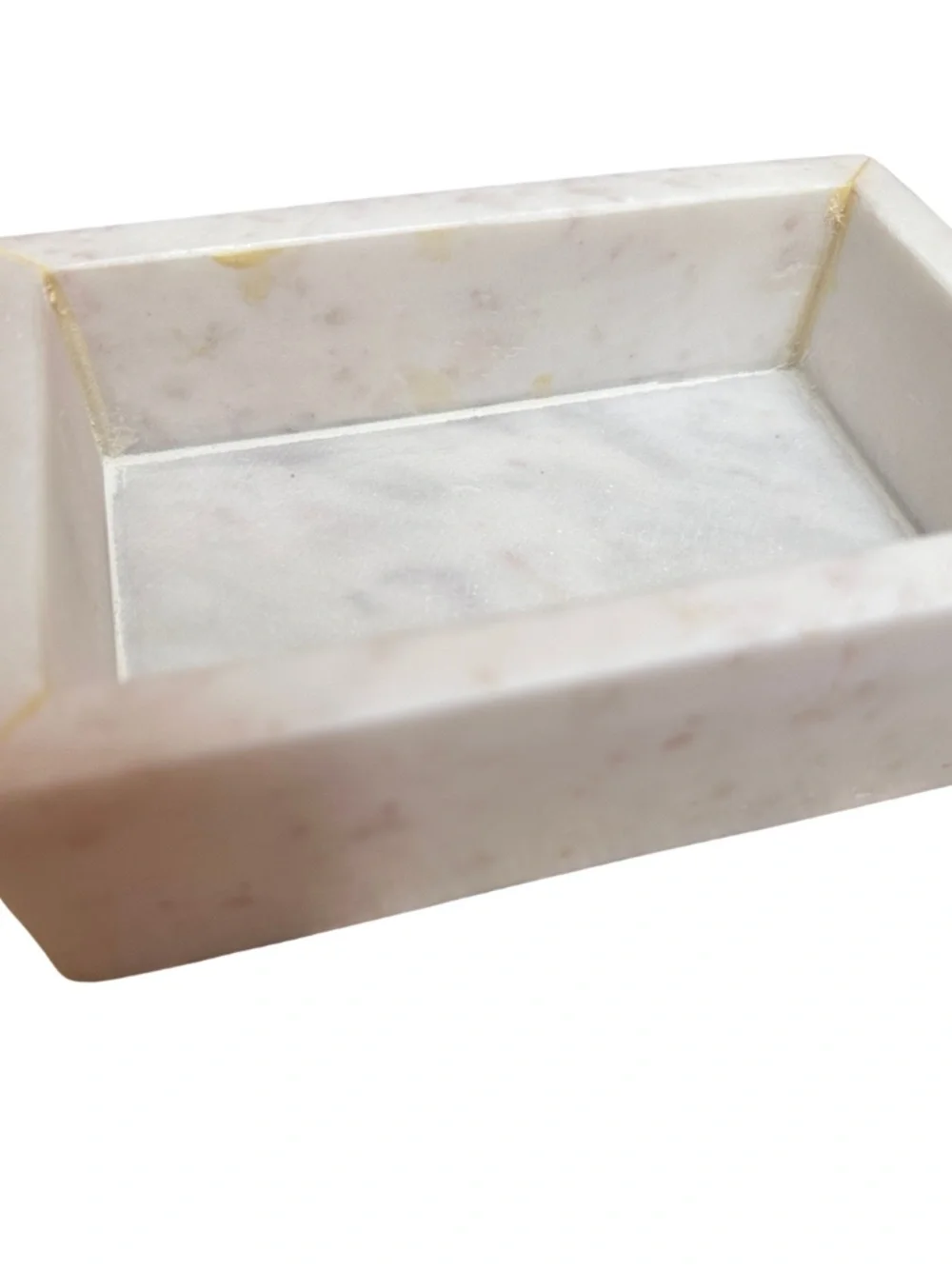 NEW Two's Company Tozai WHITE MARBLE BOXES SET WITH AGATE - Green